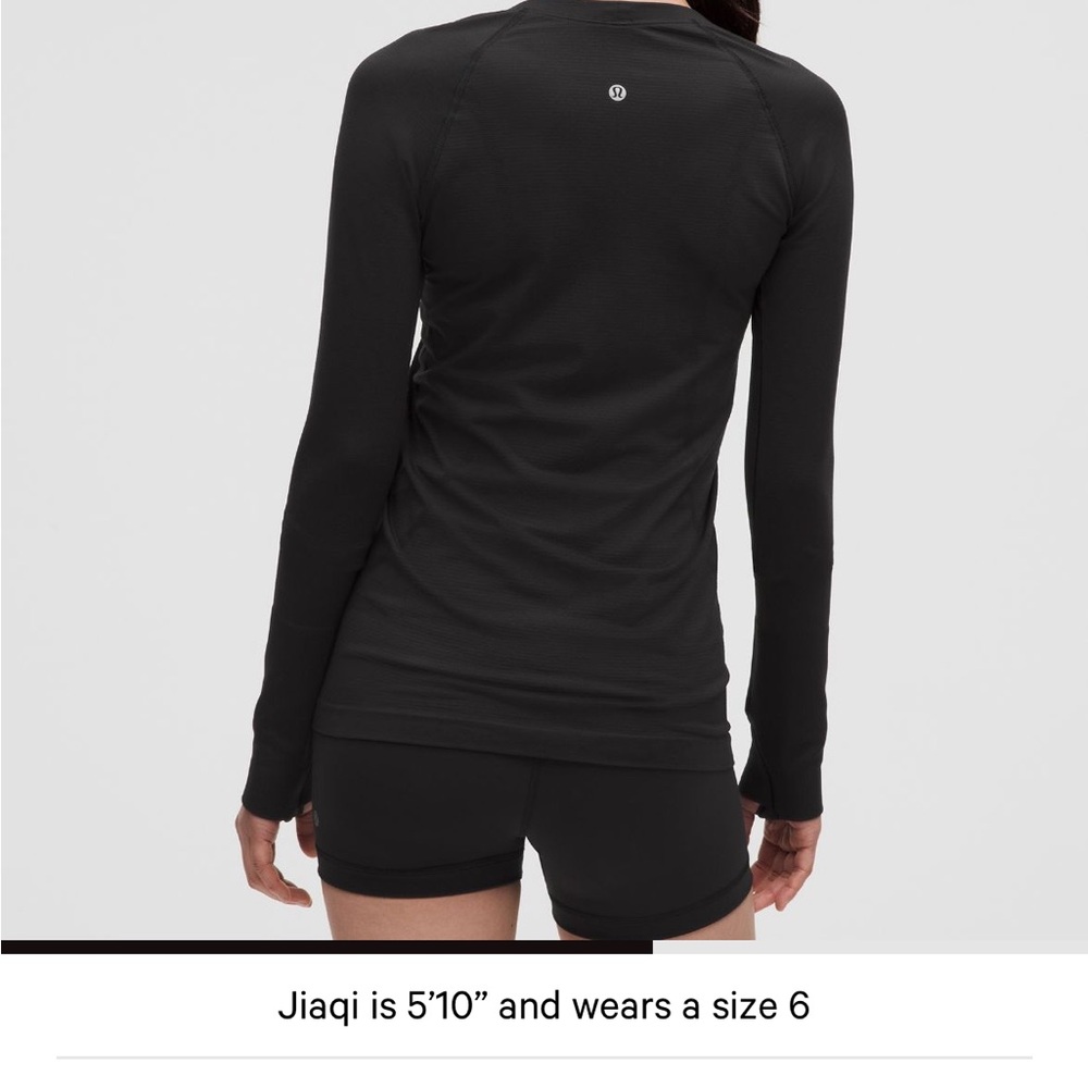 lululemon athletica Black Fitted Long Sleeve Tee